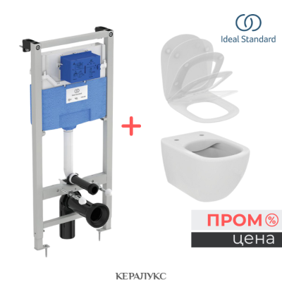 ПРОМО Комплект за вграждане TESI RIMLESS +, Ideal Standard