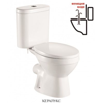Моноблок с БИДЕ LINNI ICC 6576P BIDET, задно оттичане