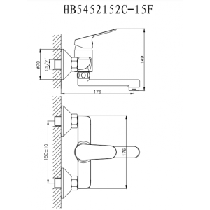 Смесител за умивалник ЛИННИ ICF 5452152 7215