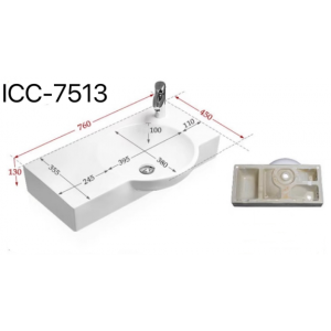 Порцеланов умивалник с плот ICC 7513