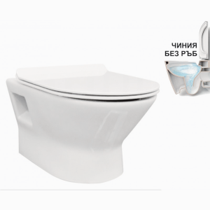 Конзолна тоалетна чиния RIMLESS ICC 5036 SLIM SEAT