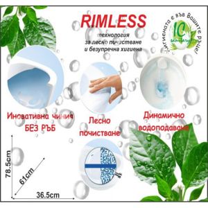 Моноблок ICC 6036P Rimless, със задно оттичане