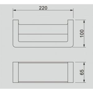 Поставка за хавлия ЕЛИНОР WHITE ICA 5560W