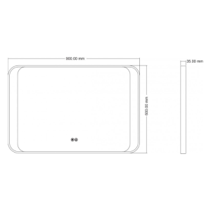 LED огледало за баня ICL1824